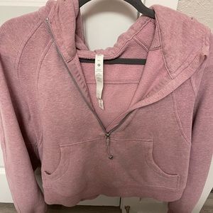 Light red lululemon scuba w/hood